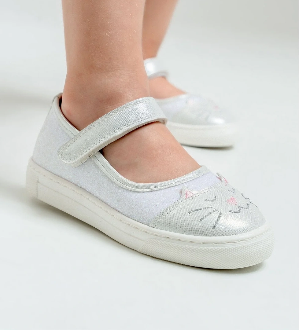 Kız Çocuk Sedef Kedili Günlük Babet