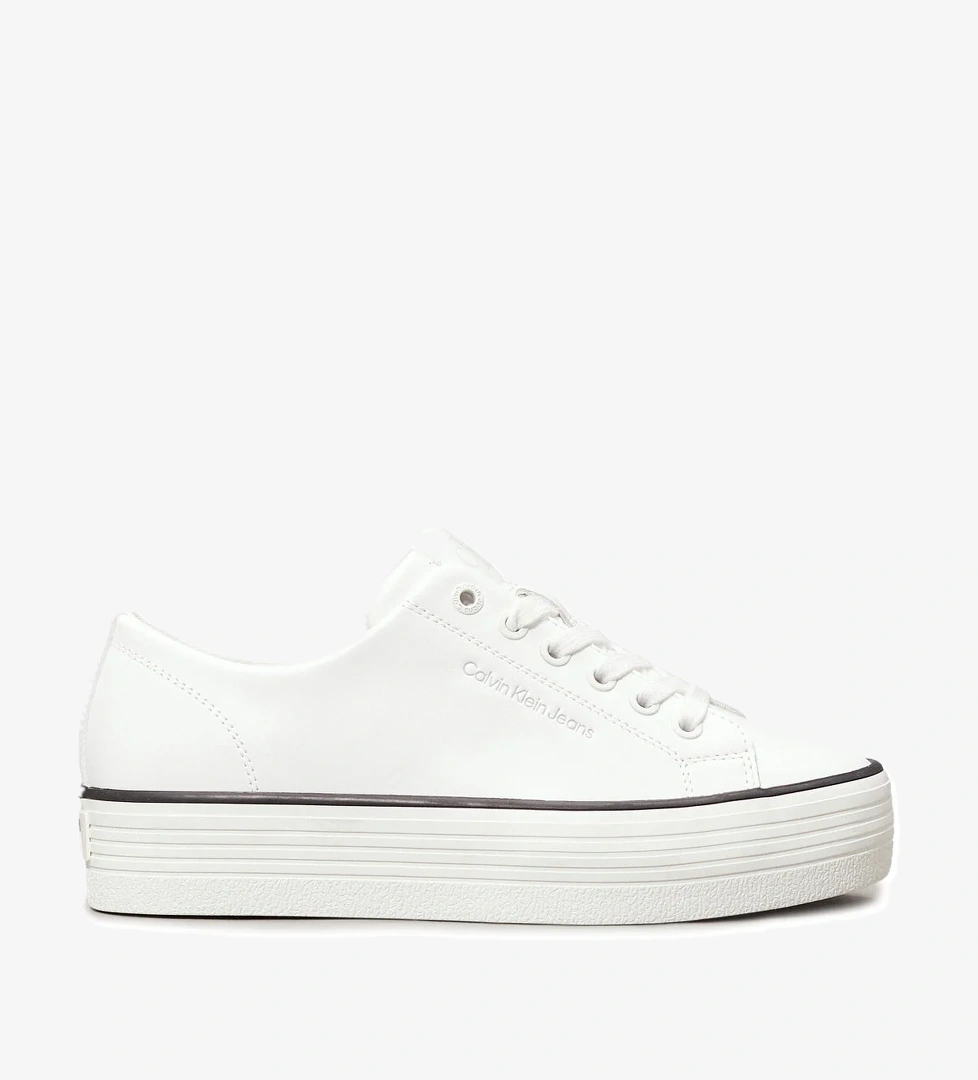 Calvin Klein BOLD VULC FLATF LOW LTH I Beyaz Kadın Sneaker
