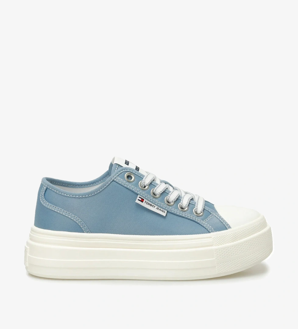 Tommy Hilfiger TJW FOXING FLATFORM SNEAK Mavi Kadın Sneaker