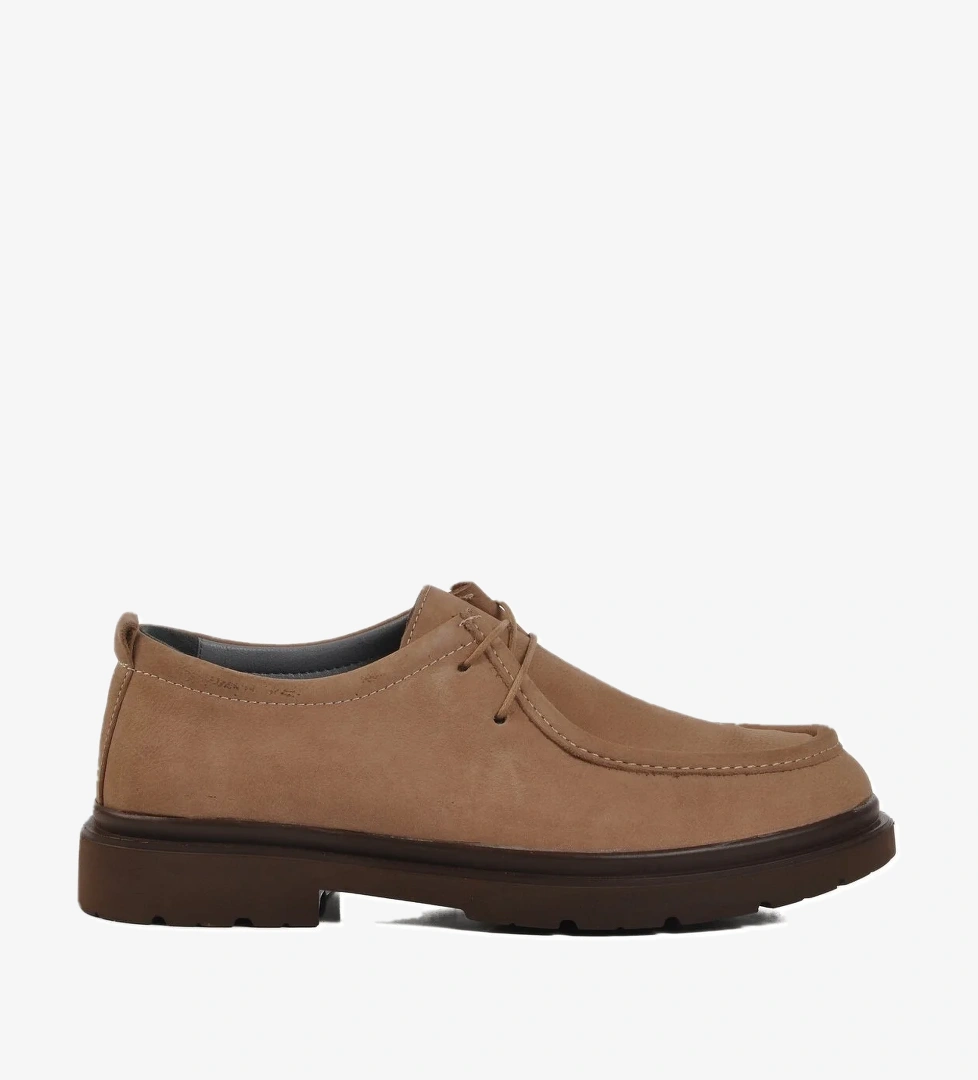 Kum Nubuk Hakiki Deri Erkek Casual Ayakkabı 1005 M - Görsel 1