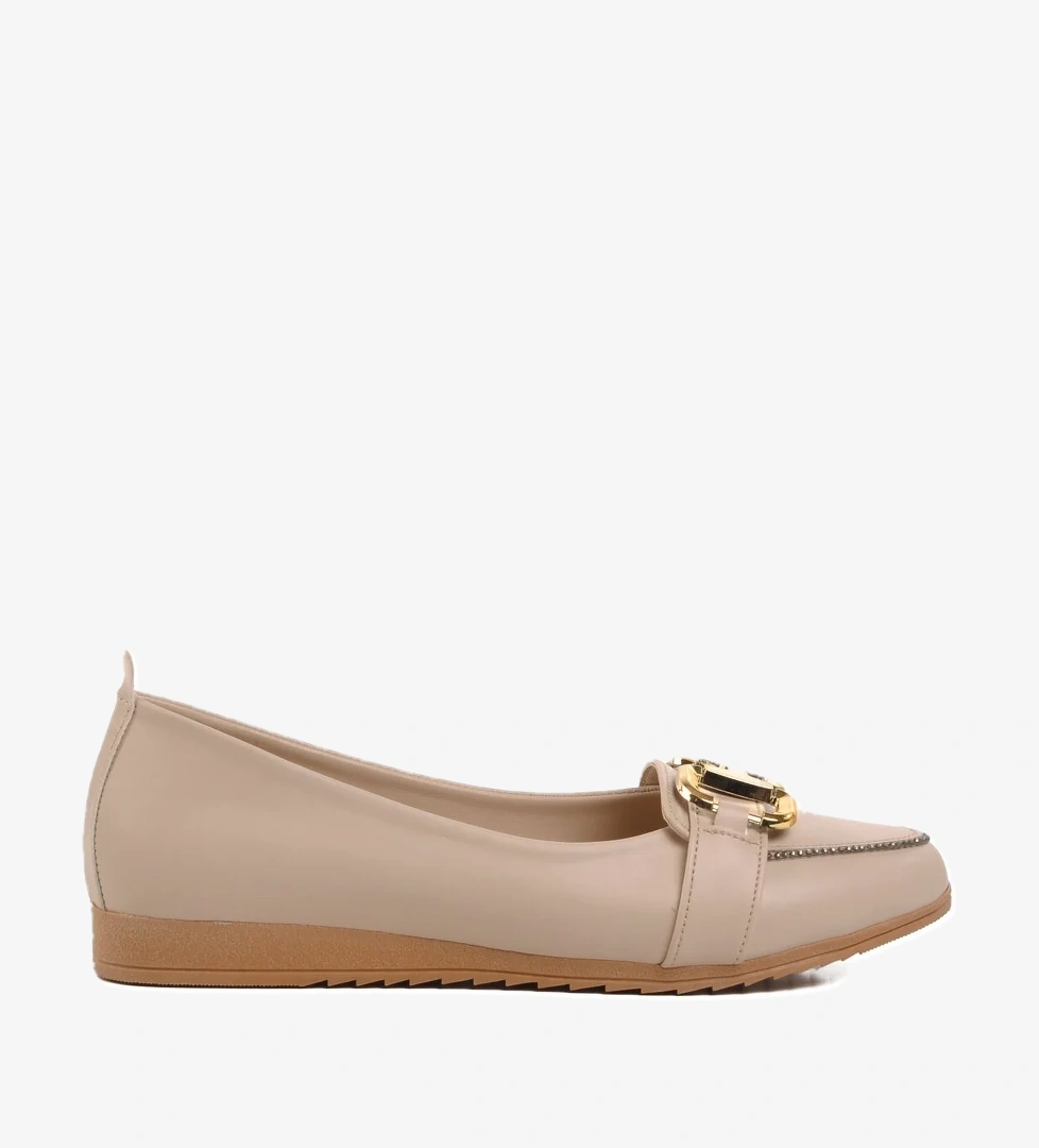 Ayakmod Siyah Bej Hafif Kadın Babet 209102 Z model görseli