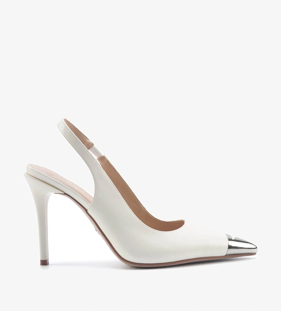 Nine West DAISI 5FX Krem Kadın Topuklu Ayakkabı - Görsel 1