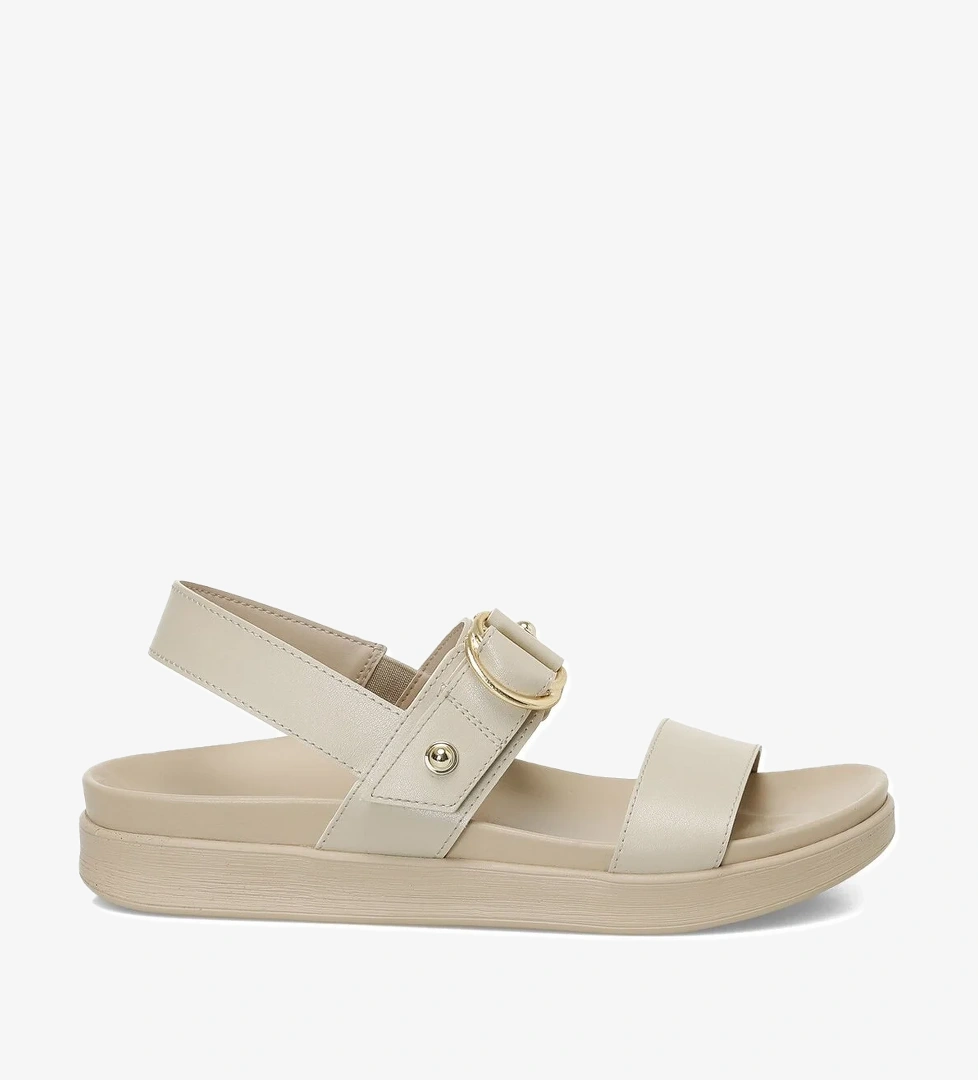 25S-273 5FX Karamel Kadın Kalın Taban Sandalet - Görsel 1