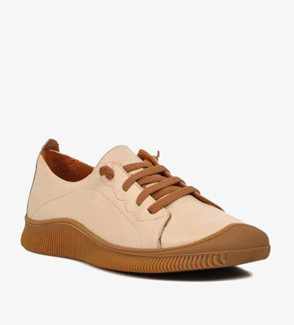 Mako Hakiki Deri Ortopedik Kadın Casual Ayakkabı