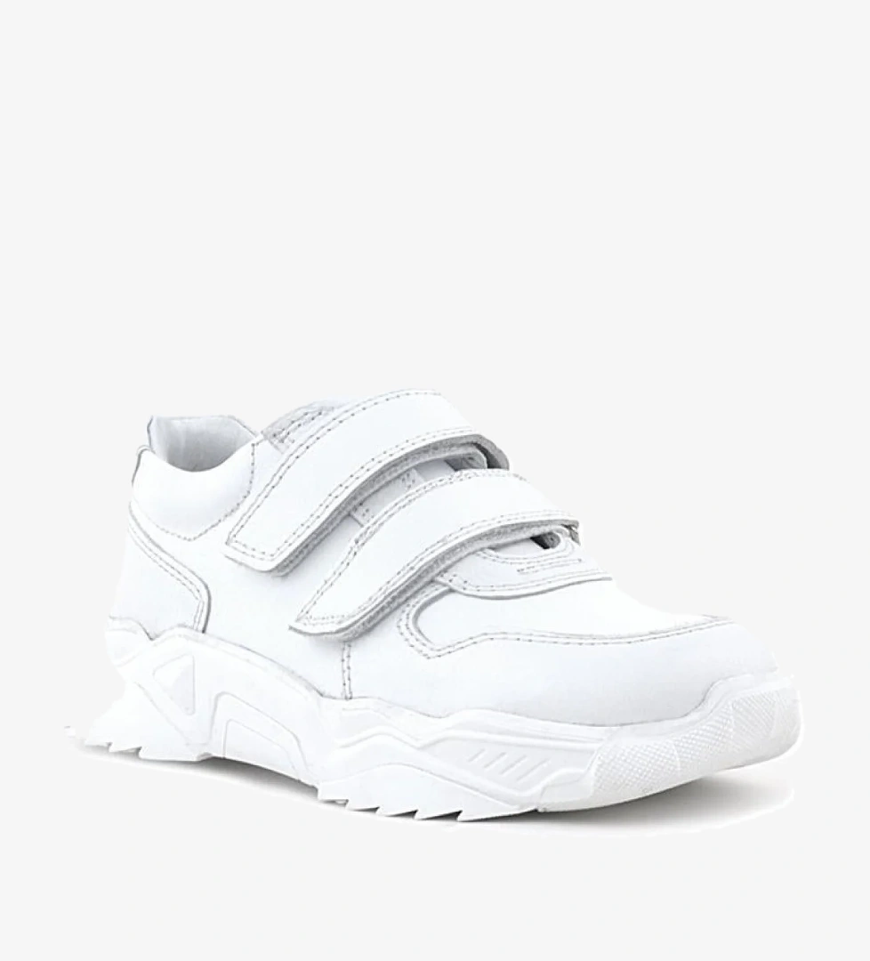 Rakerplus Hakiki Deri Beyaz Yüksek Tabanlı Kız Çocuk Sneakers Ayakkabı model görseli