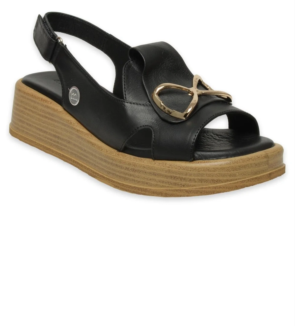 D25Ys-2780Z Günlük Siyah Kadın Sandalet