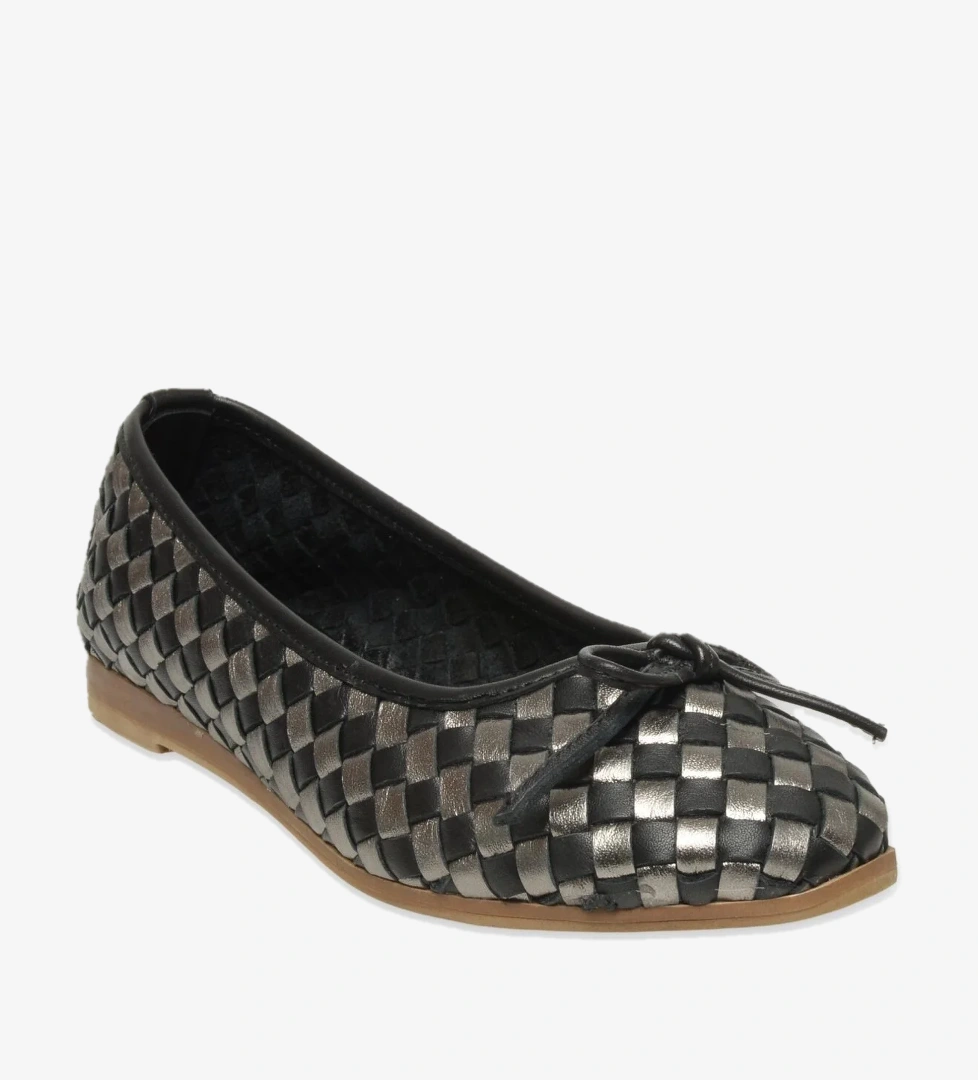 D25Ya-525Z Günlük Siyah Kadın Babet