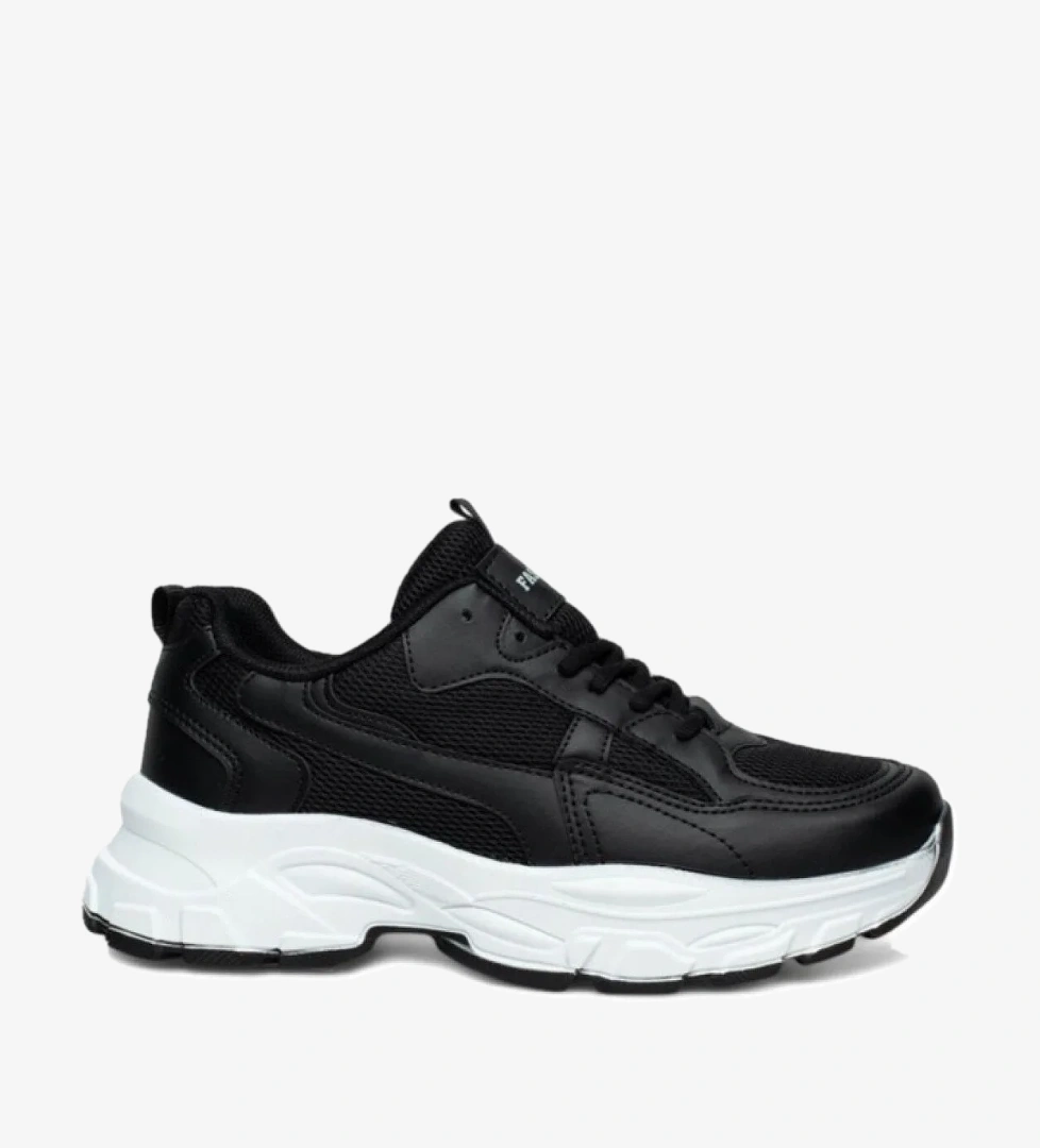 Queen Step 9953-25 Deri Anorak Anatomik Sneaker Siyah Beyaz 36-40 model görseli