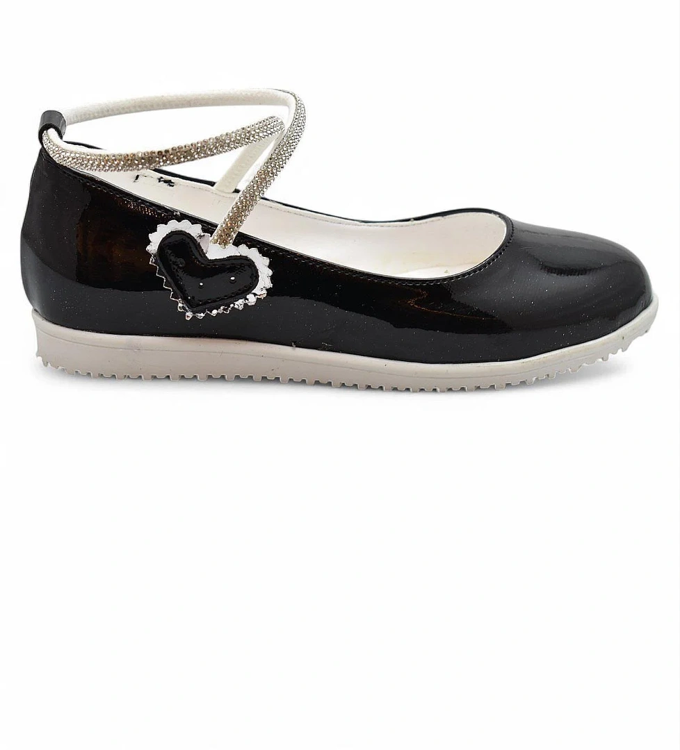 2025 Rahat Taban Cırtlı Kız Çocuk Babet Ayakkabı Düğün Abiye Nişan Ev Babeti