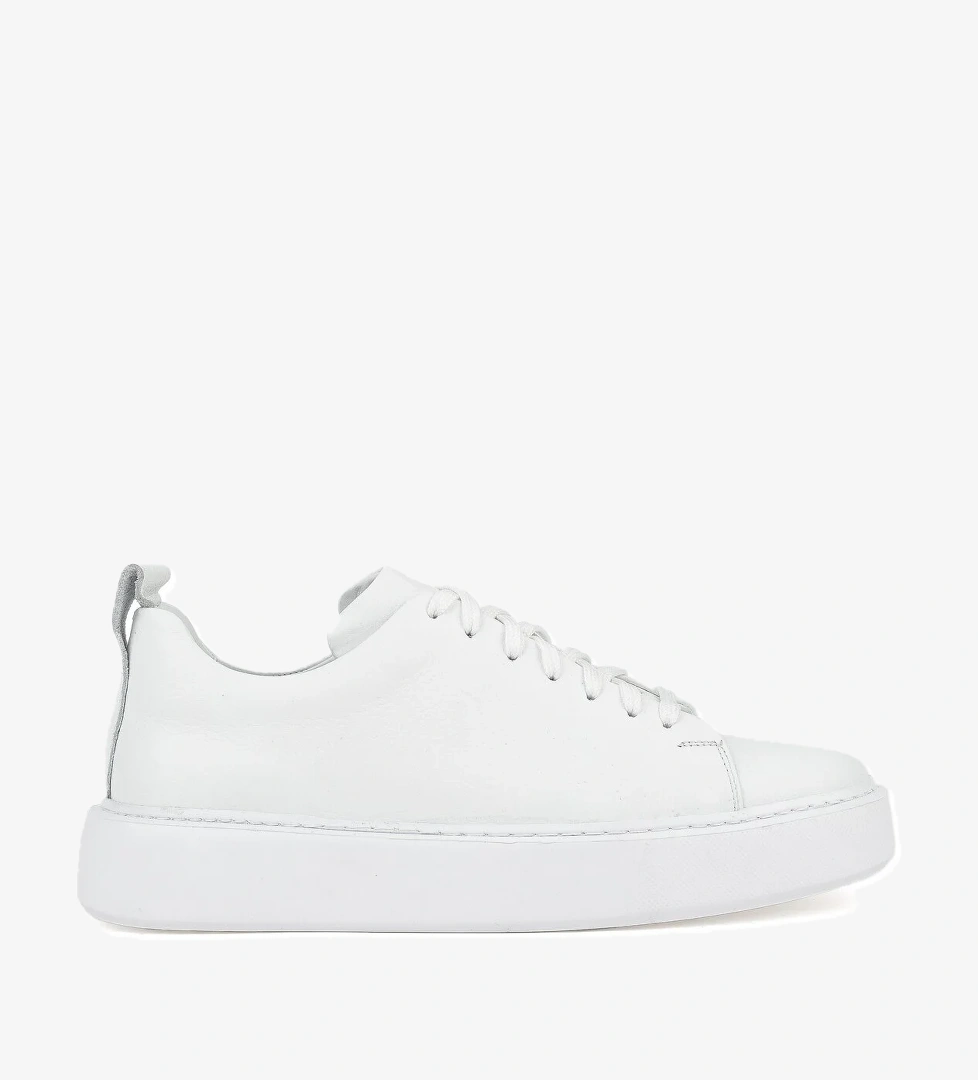 Erkek Hakiki Deri Sneaker 1511026Z875Y Beyaz