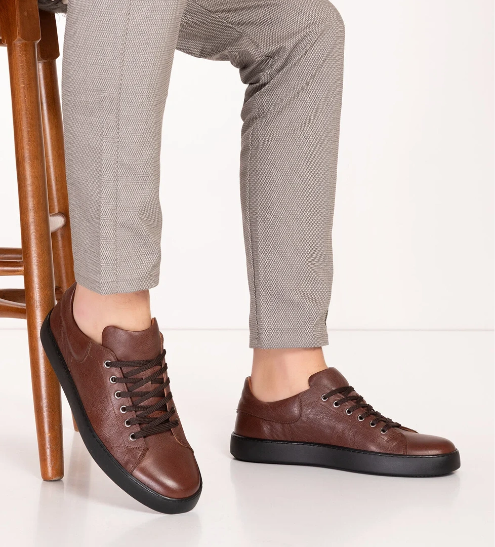 Gondol Erkek Hakiki Deri Rahat Taban Casual Ayakkabı tx.7660 - Görsel 1