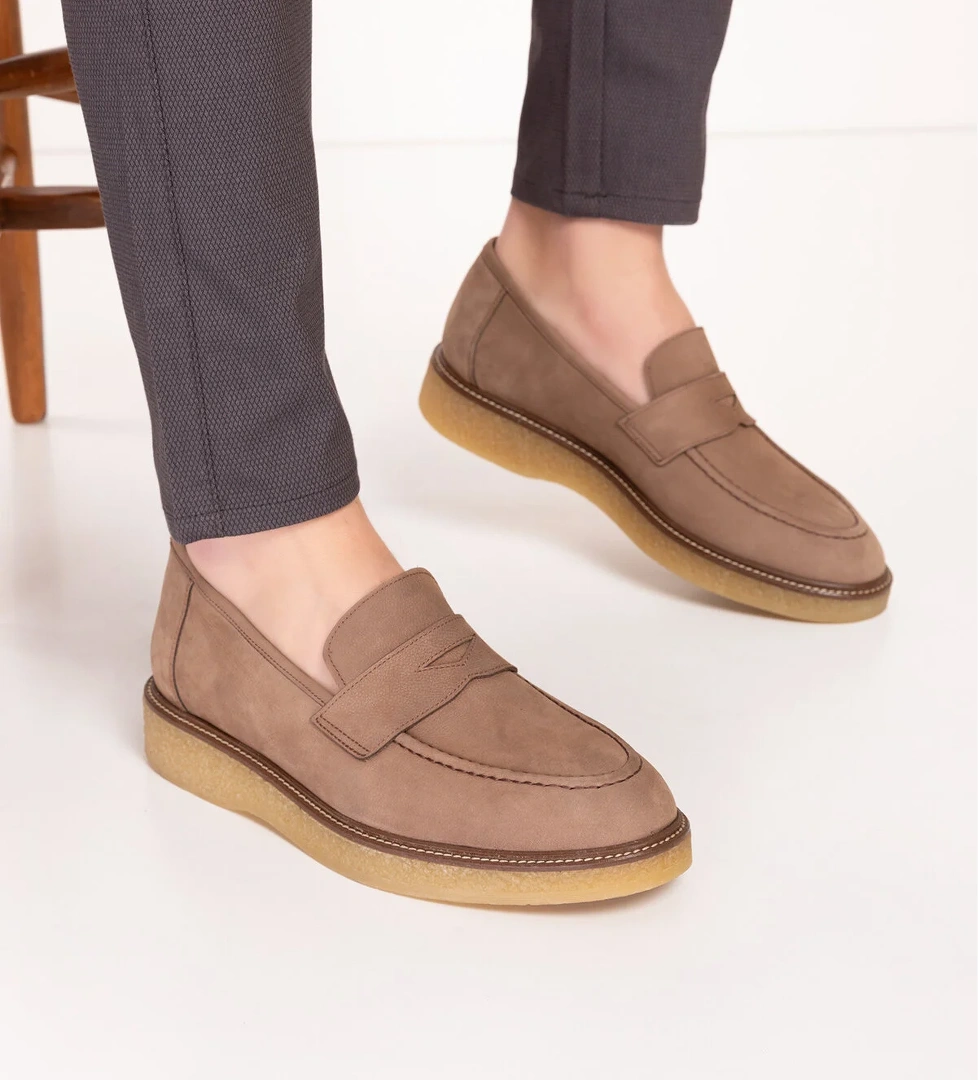 Gondol Erkek Hakiki Deri Kauçuk Taban Günlük Ayakkabı tx.77802 - Görsel 1