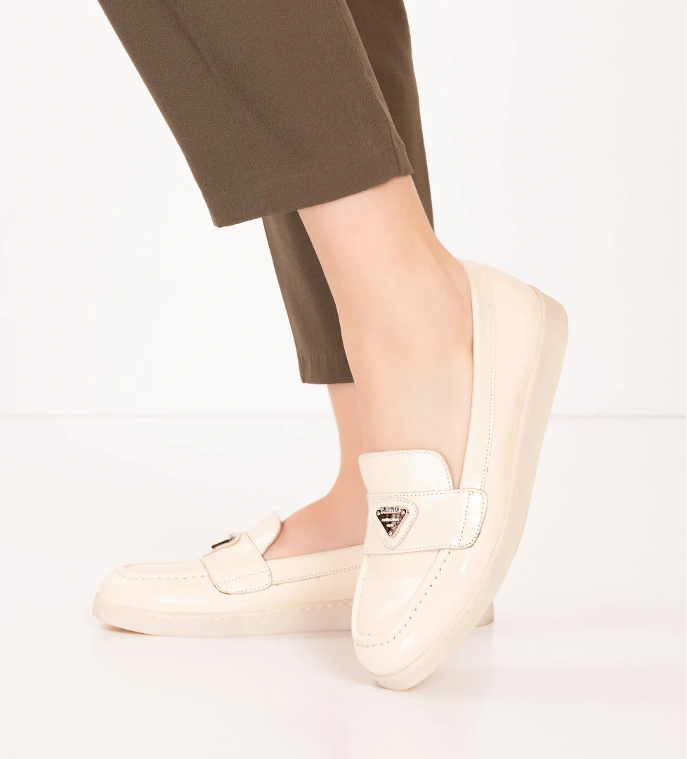 Gondol Kadın Hakiki Deri Günlük Şık Loafer anl.3200