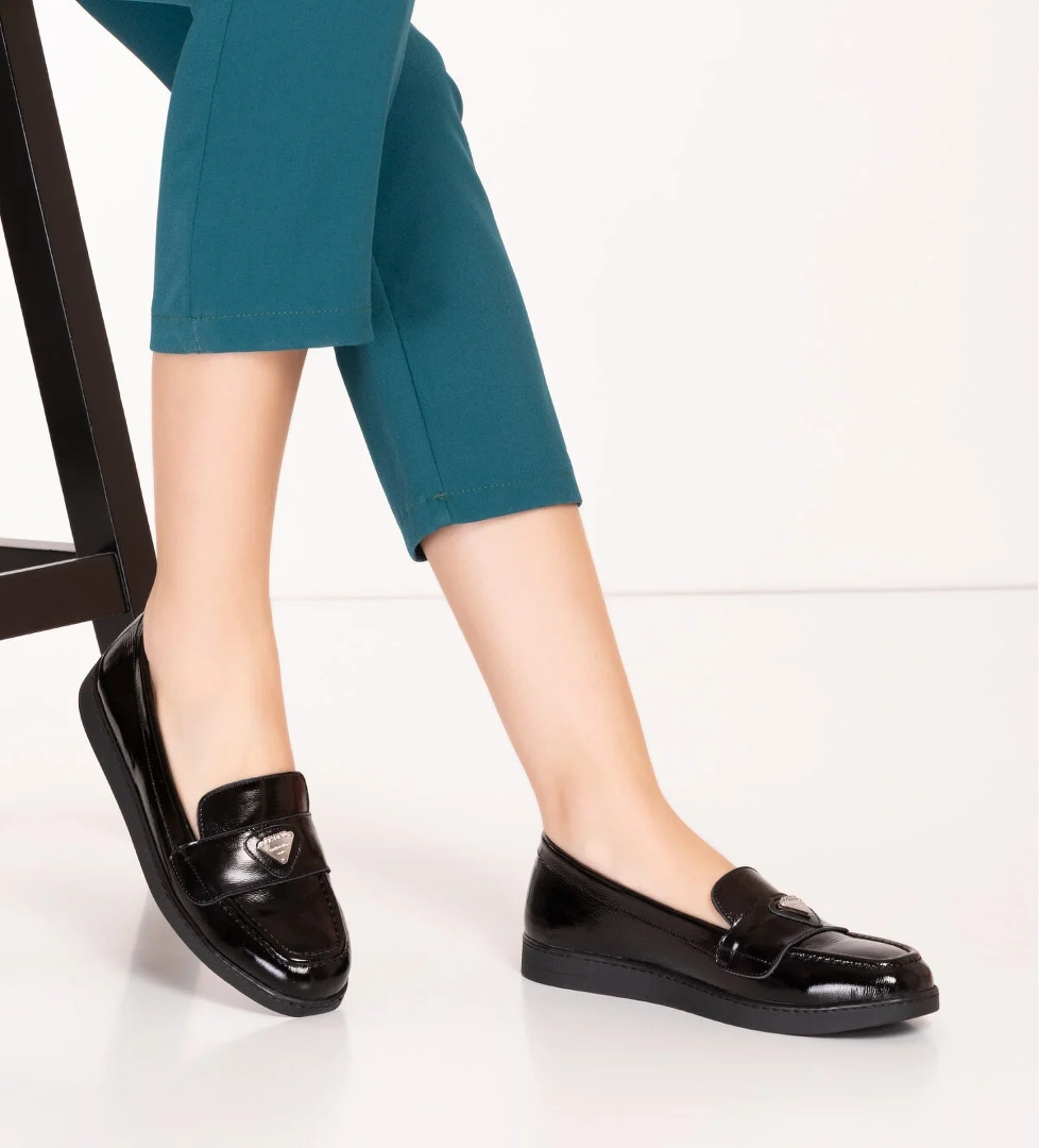 Gondol Kadın Hakiki Deri Günlük Şık Loafer anl.3200 - Görsel 1