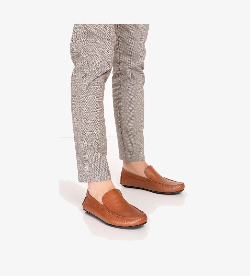 Gondol Erkek Hakiki Deri Hafif Taban Loafer Ayakkabı tx.10860 - Görsel 1