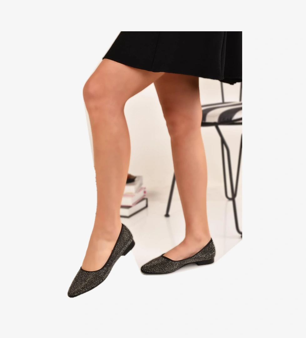 İnce Topuklu Şık Kadın Günlük Babet Ayakkabı Ev Babeti