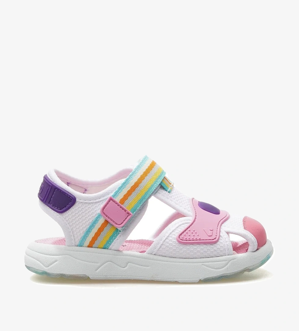 Vicco Flow Hafif Kız Çocuk Sandalet 25y 332.202 Pk Beyaz/pembe model görseli