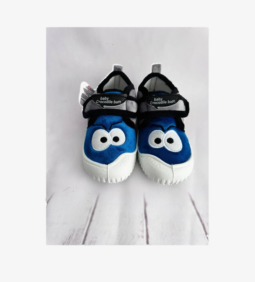 Kışlık Cırtlı Erkek Çocuk Günlük Okul Kreş Panduf Ayakkabı