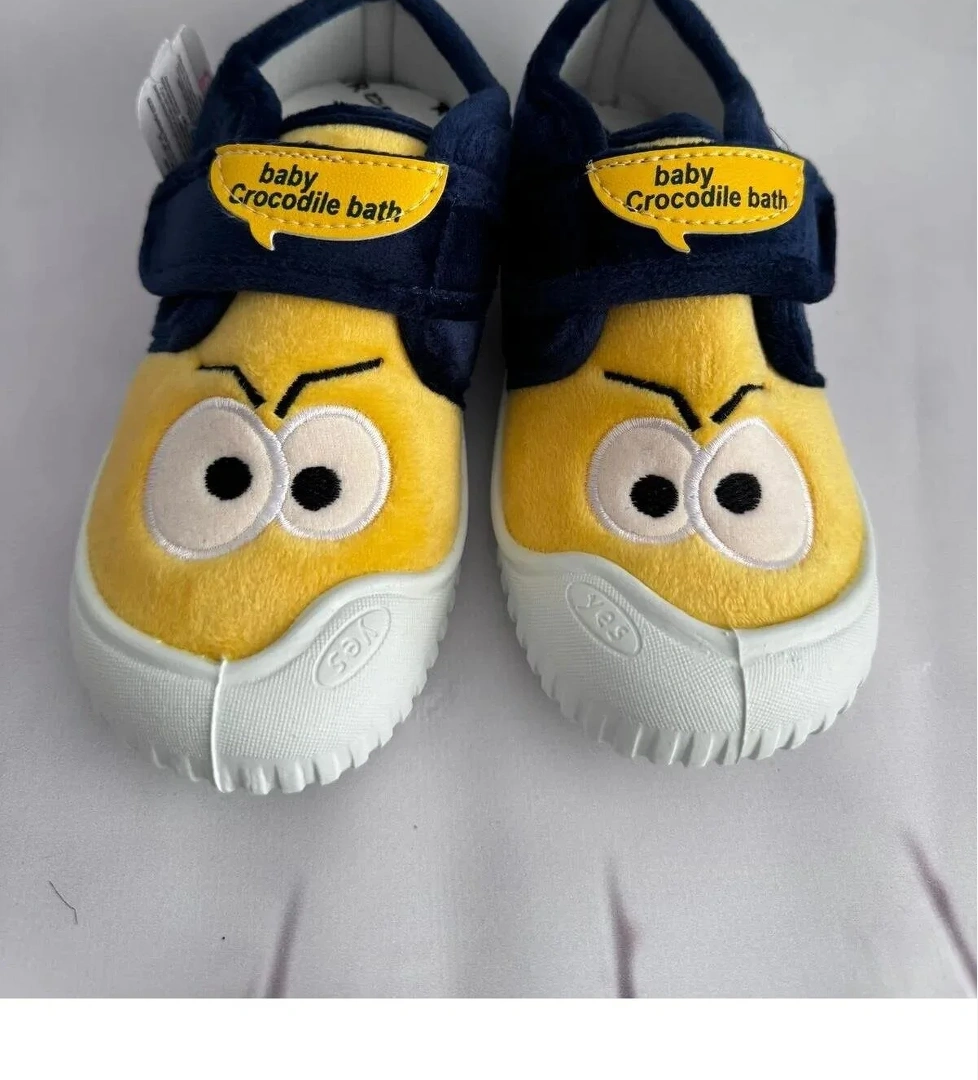 Kışlık Cırtlı Erkek Çocuk Günlük Okul Kreş Panduf Ayakkabı