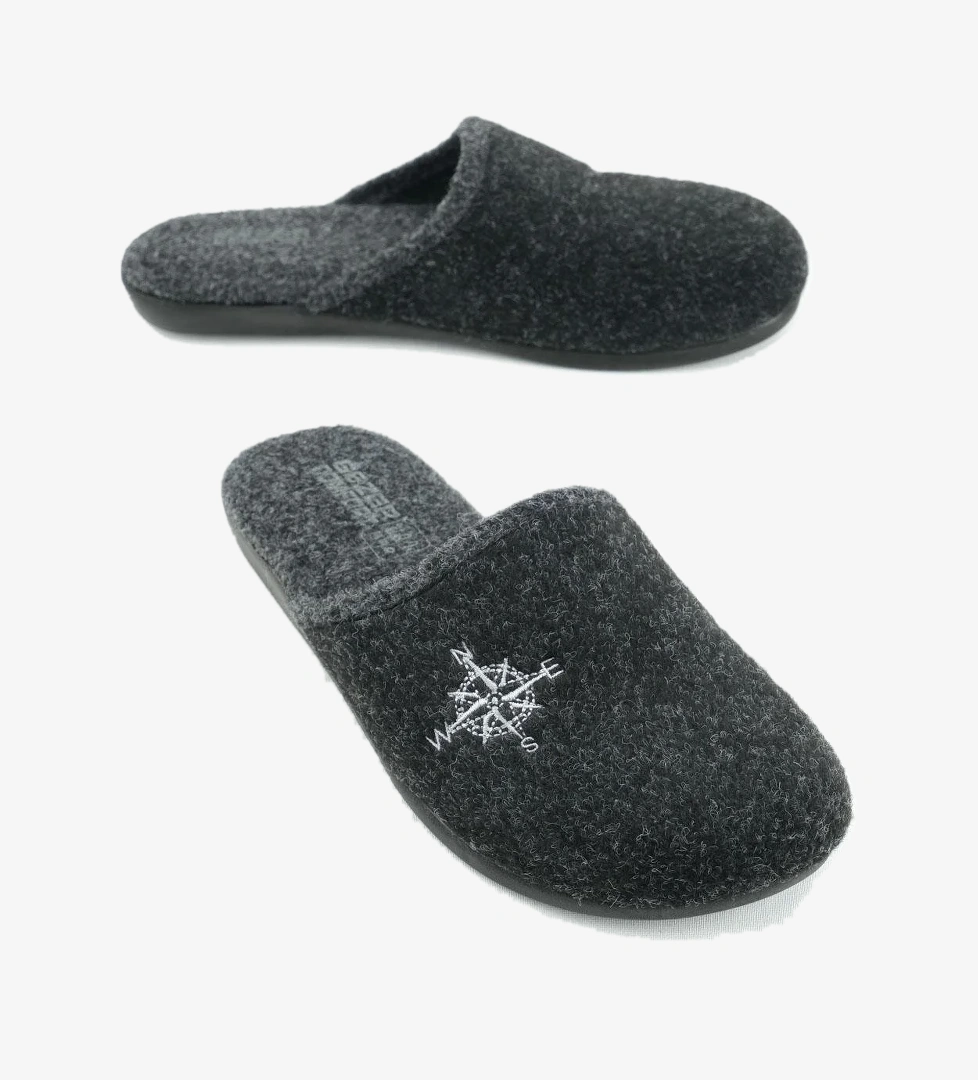 Gezer 15339 Kışlık Erkek Keçe Çıkarılabilir Taban Misafir Ev Bahçe Terlik model görseli