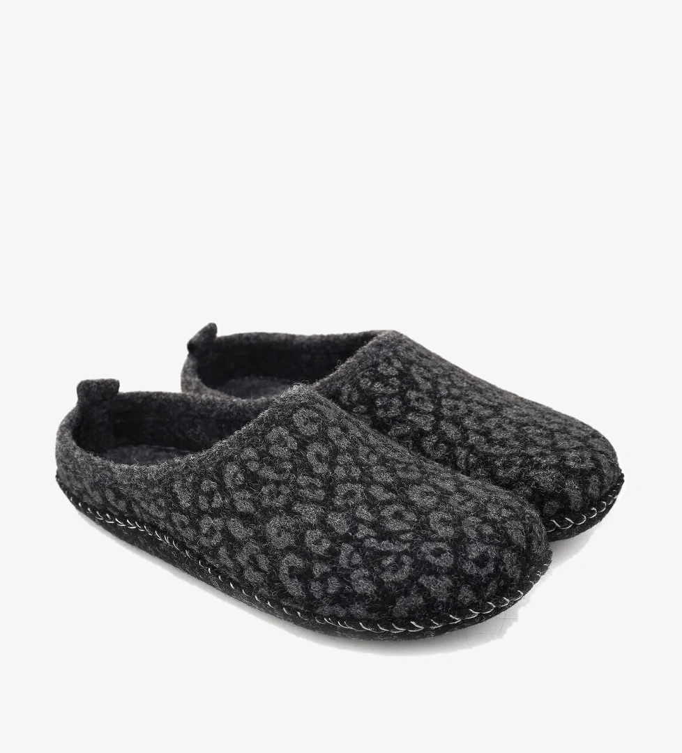 15525 Kadın Keçe Kumaş Sessiz Taban Ev-Halı Terliği