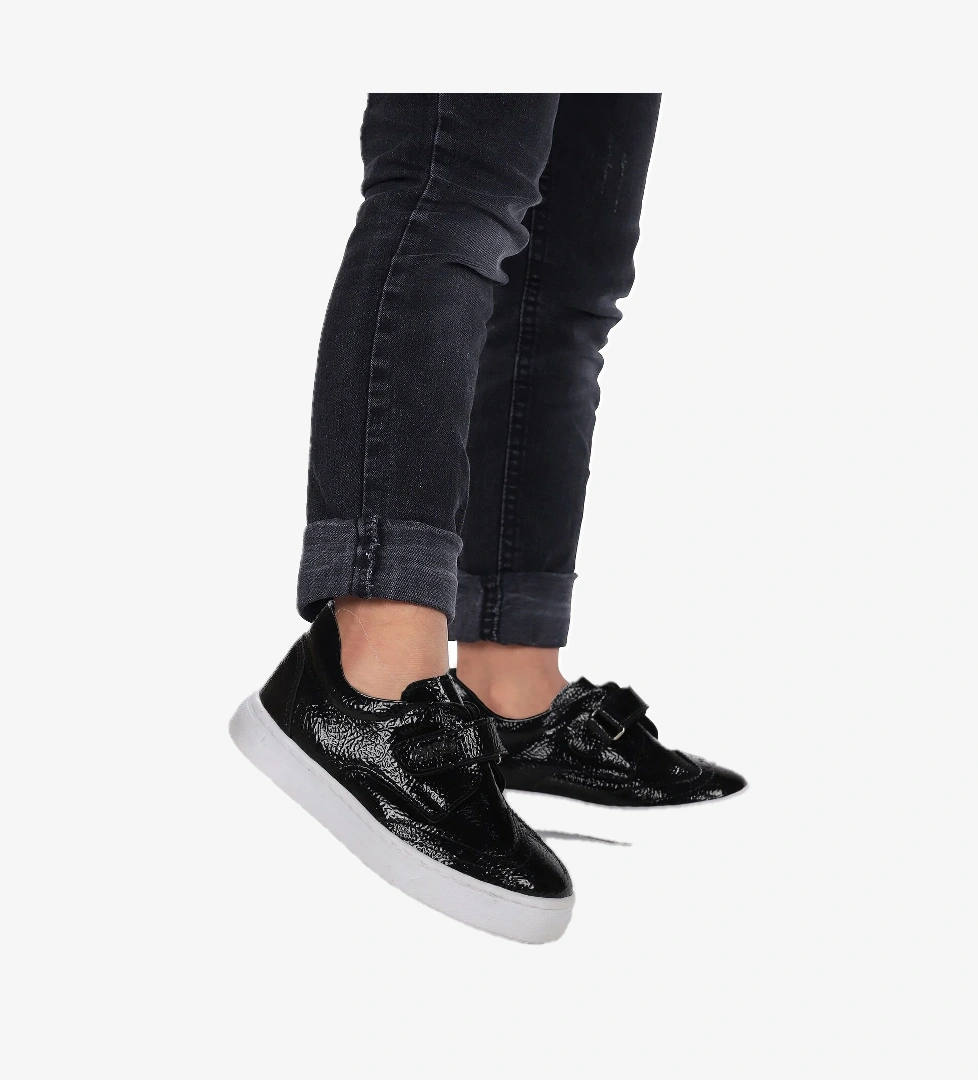 Richie Rugan Cırtlı Günlük Erkek Çocuk Casual Ayakkabı Siyah