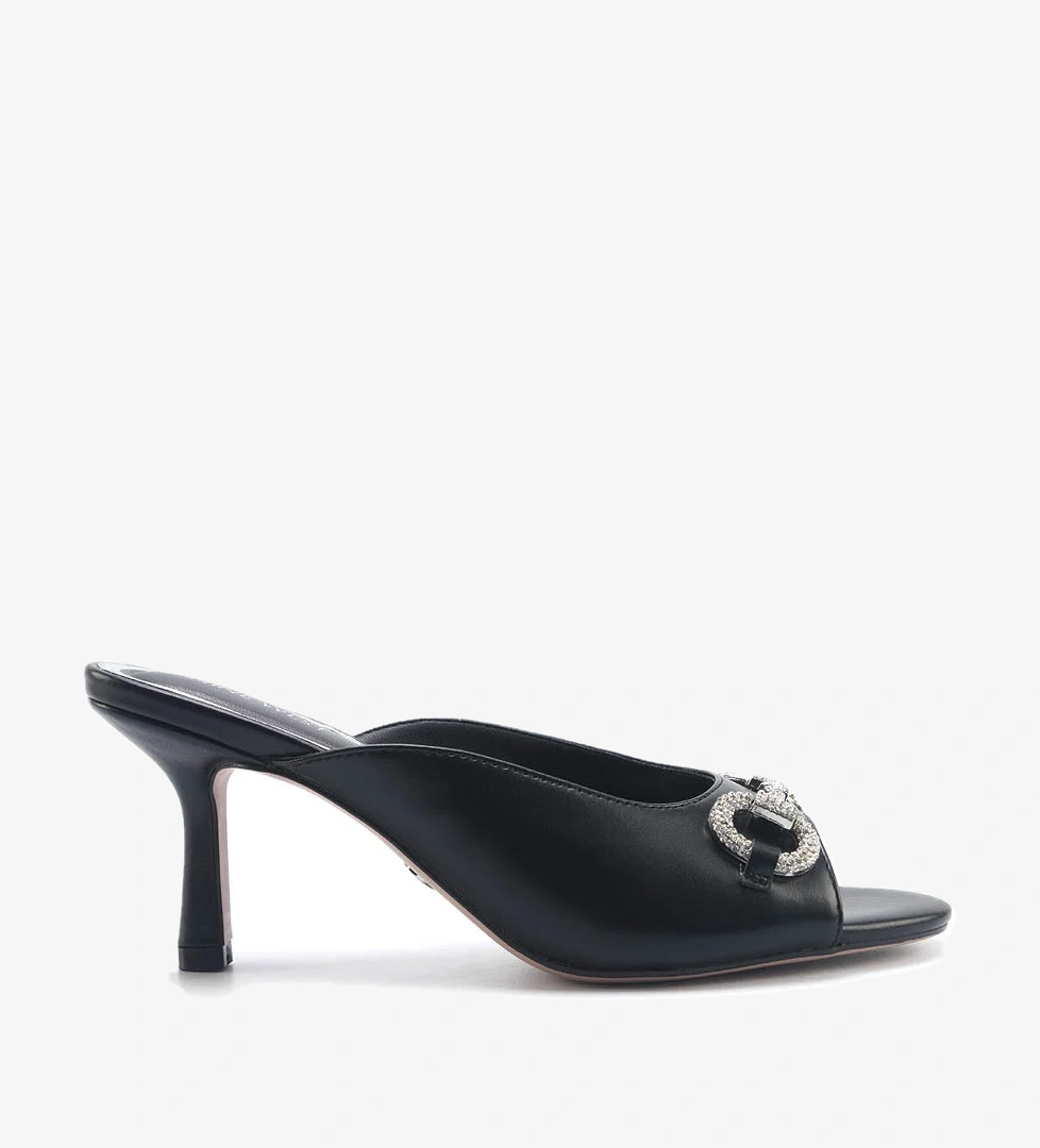 LAMASTA 5FX Siyah Kadın Topuklu Terlik - Görsel 1