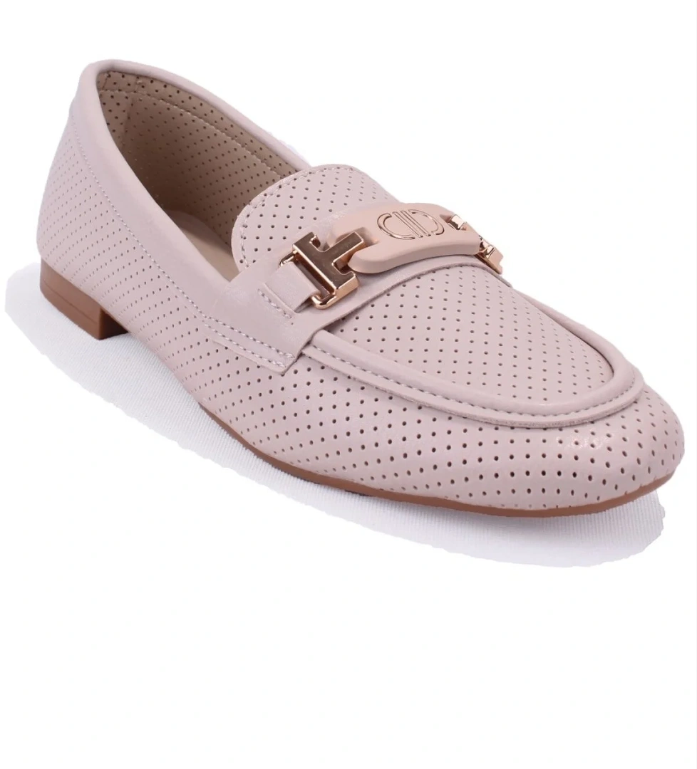 Dagoster Dza07-1181122 Siyah Bej Günlük Babet Kadın Ayakkabı model görseli