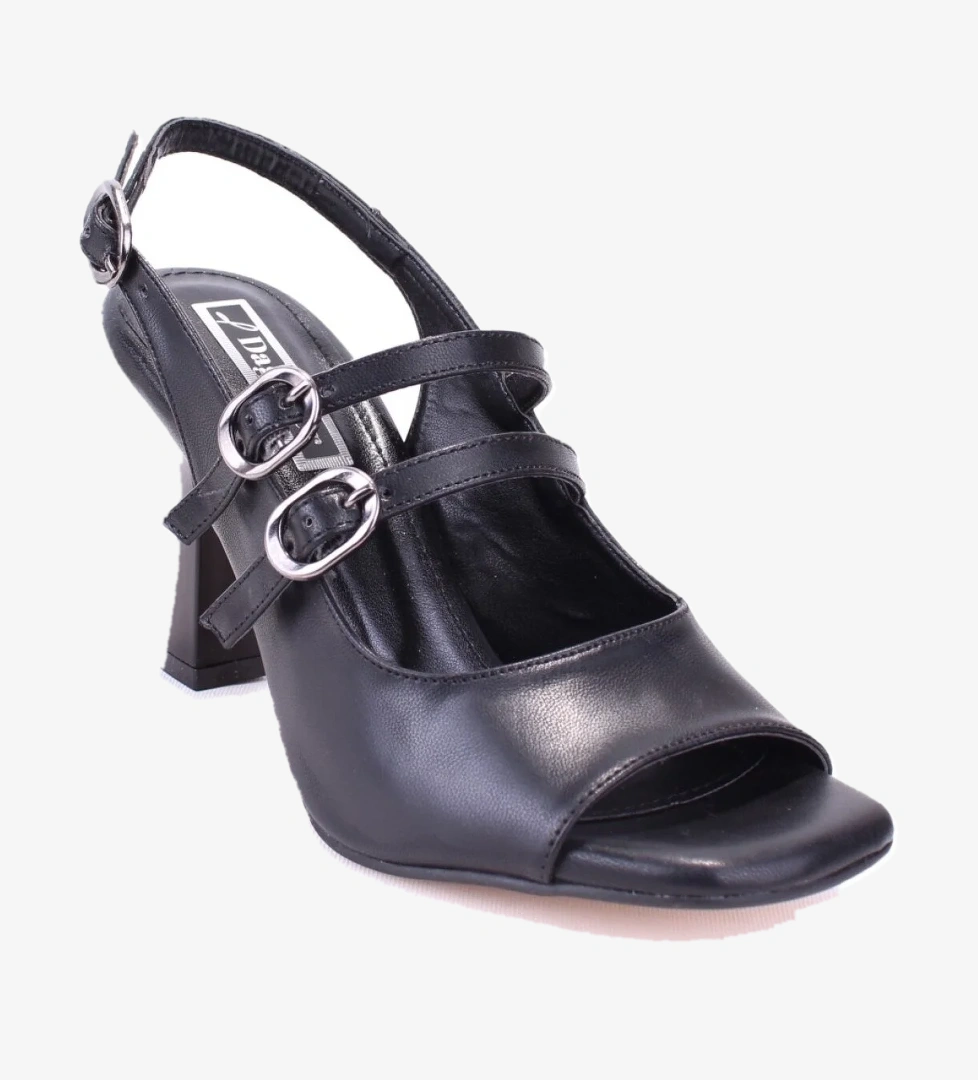 DZA07-928405 Siyah Klasik Topuklu Kadın Ayakkabı