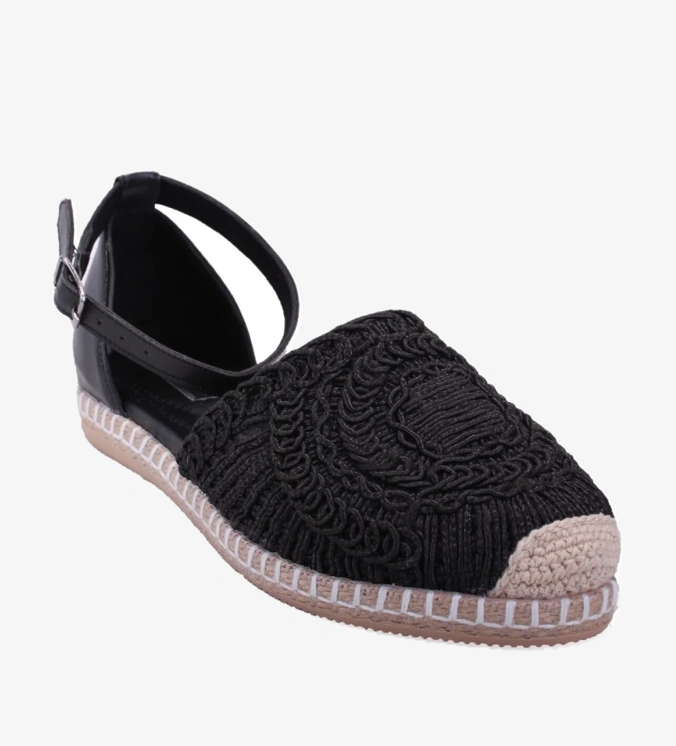 Dagoster Dza07-1155198 Siyah Ten Triko Günlük Babet Kadın Ayakkabı model görseli