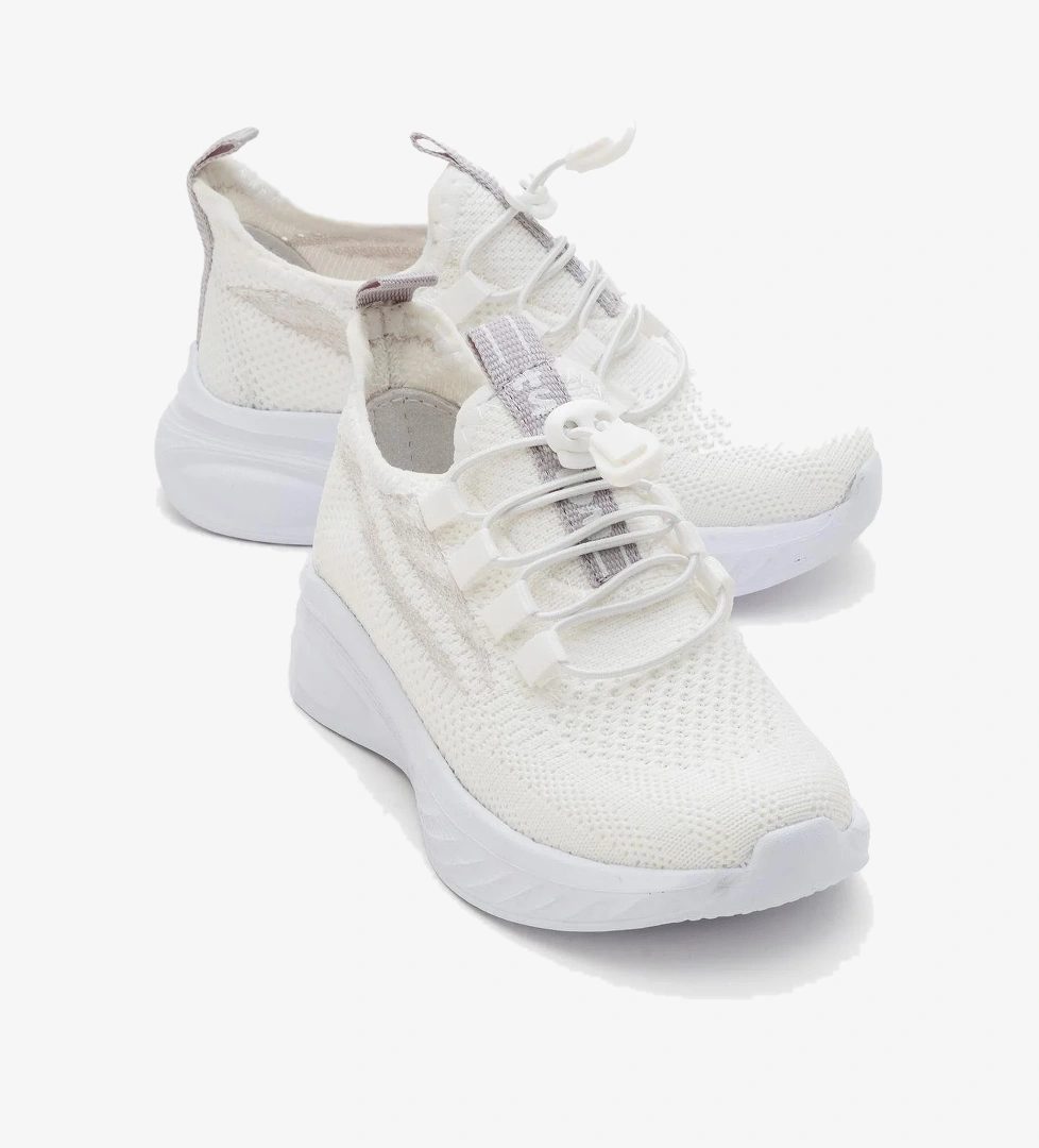 Ccway Triko Çocuk Spor Ayakkabı 31-35 Si̇yah Beyaz model görseli