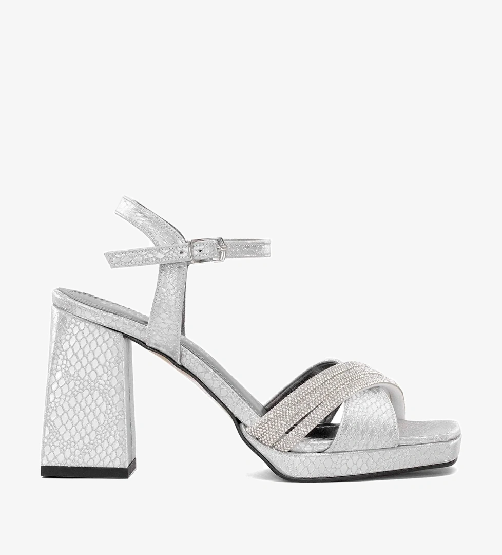 Elit PM08 K98 Kadın Platform Ayakkabı Gümüş