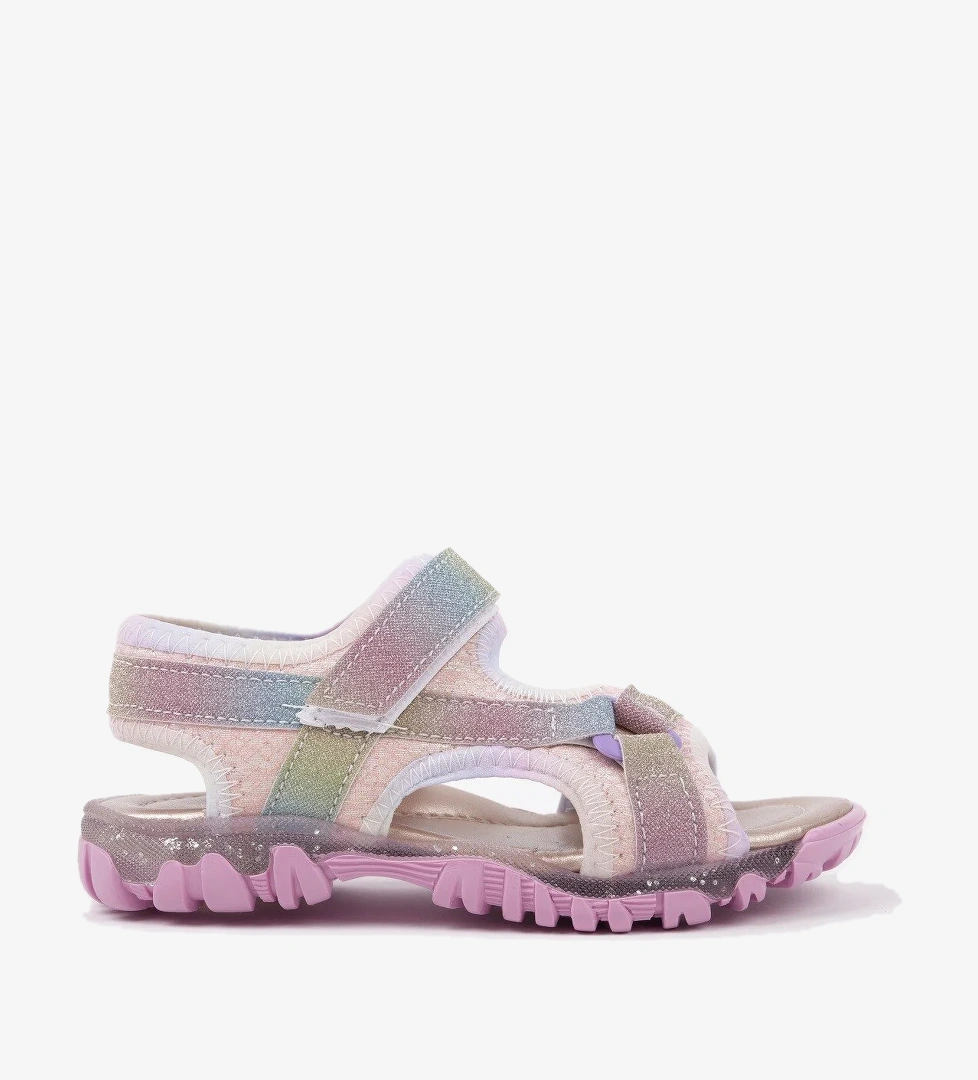 ELON Cırtlı ve Simli Günlük Kız Çocuk Sandalet