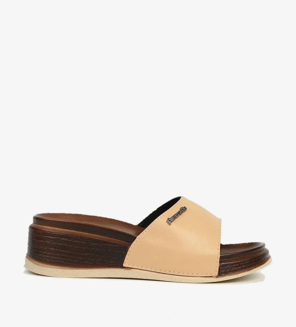 ® | PC-7030-3485 Bej - Kadın Terlik