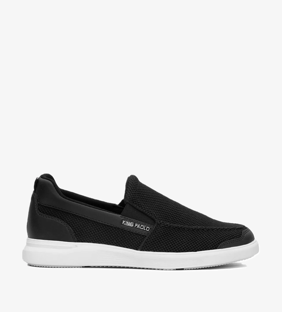 F1182 Loafer Krakers Erkek Memory Foam Casual Ayakkabı Siyah