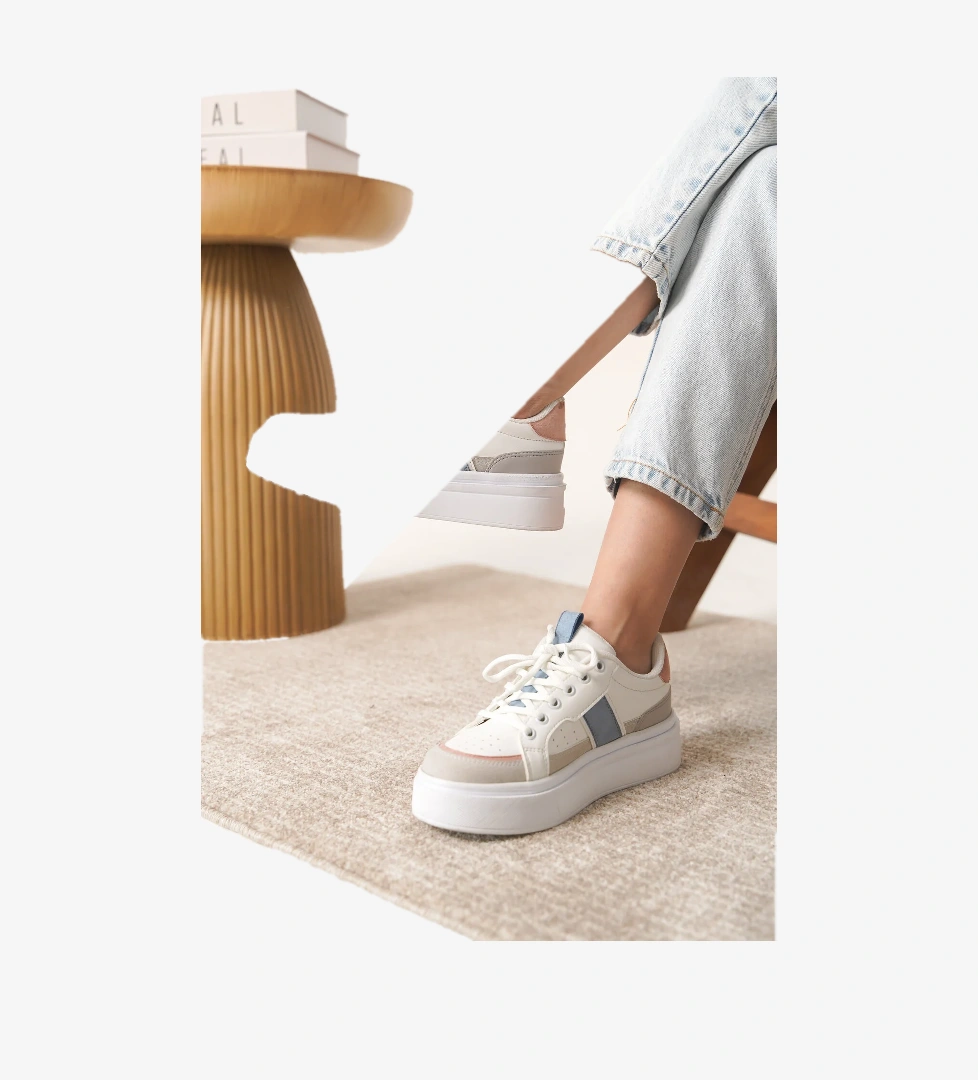 Garantili D2501 Günlük Ortopedik Kadın Sneaker Spor Ayakkabı