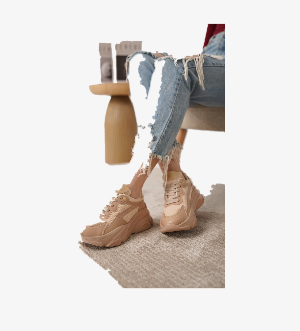 D383 Günlük Ortopedik Kadın Sneaker Spor Ayakkabı