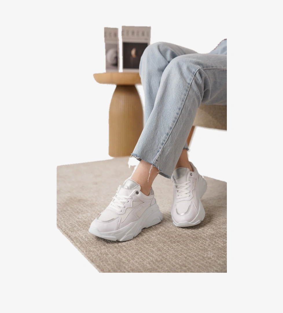 D383 Günlük Ortopedik Kadın Sneaker Spor Ayakkabı