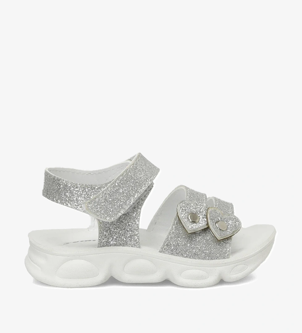 POLTA.B5FX Gümüş Kız Çocuk Sandalet - Görsel 1