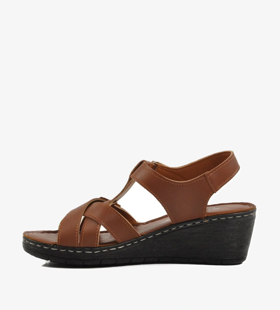 Taba Topuklu Kadın Sandalet 673572 Z