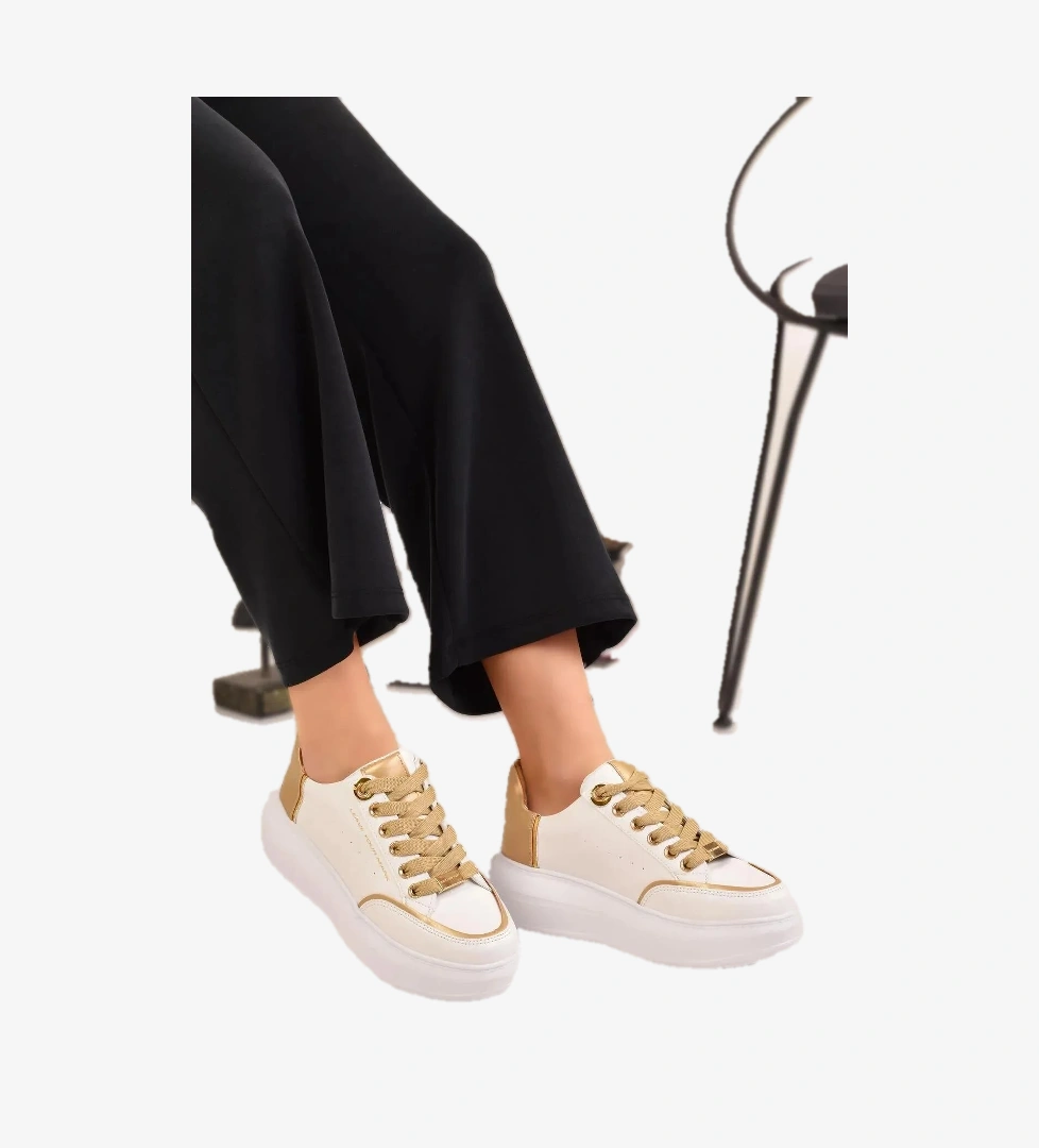 Odesa Ayakkabı Kadın Kalın Tabanlı Hafif Spor Ayakkabı Sneaker model görseli