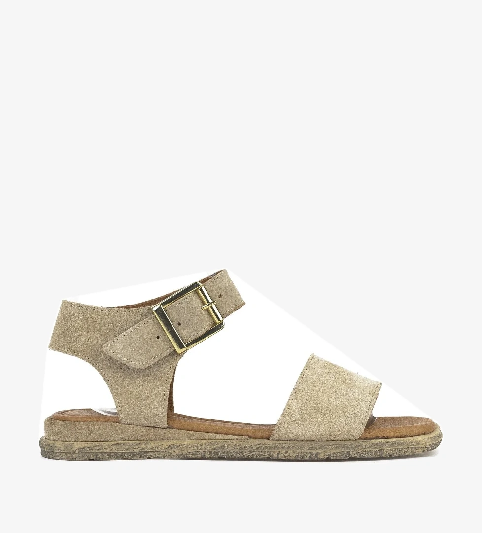 Kadın Hakiki Deri Sandalet 1511047Z713 Bej - Görsel 1