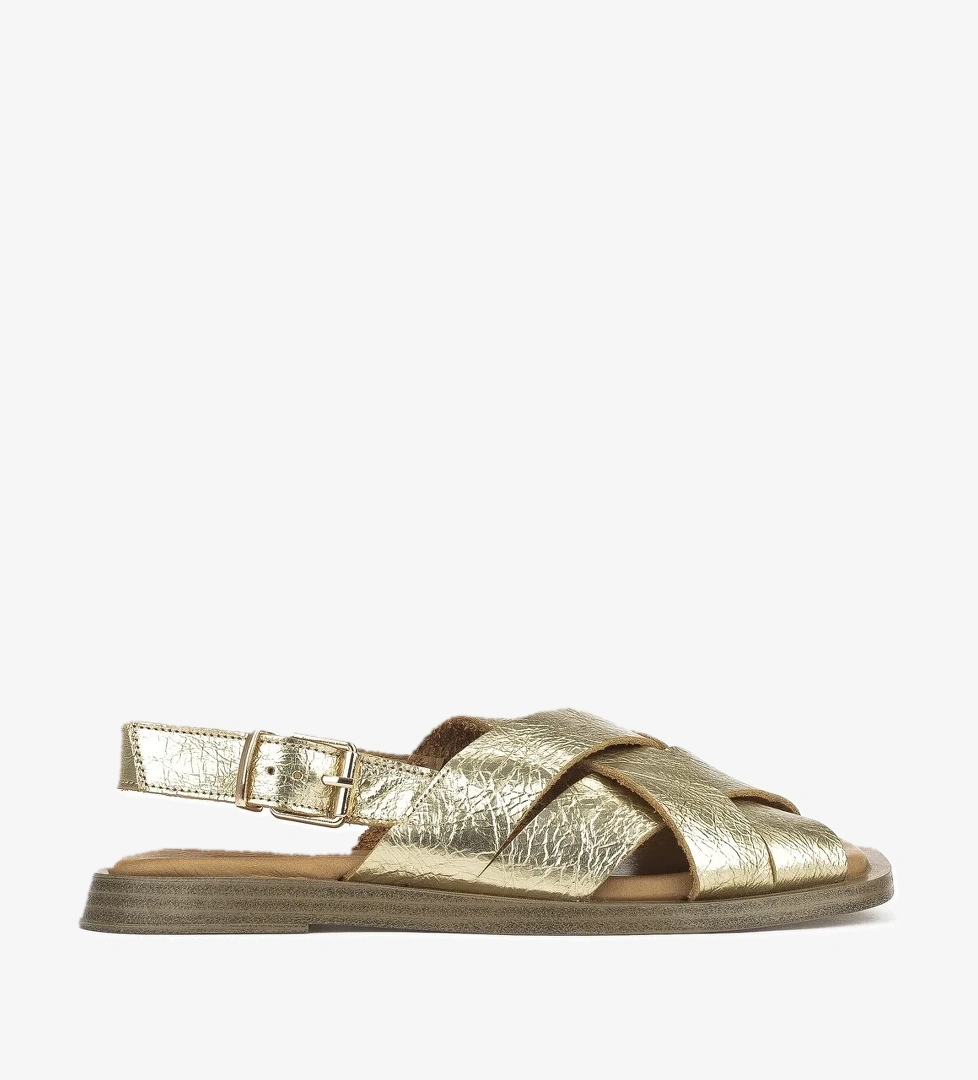 Hakiki Deri Kadın Sandalet 1511033Z25014 Gold