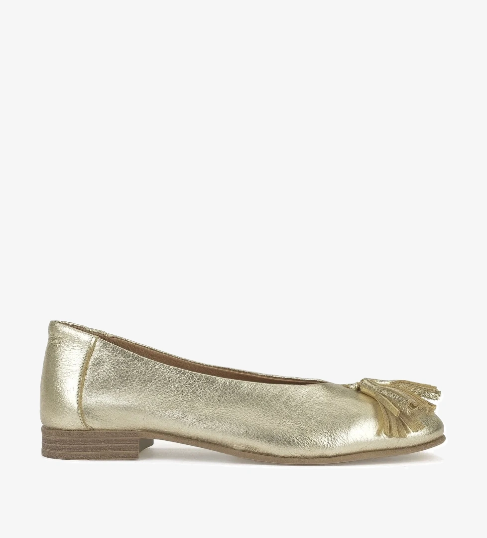 Hakiki Deri Kadın Babet 1511033Z2145 Gold