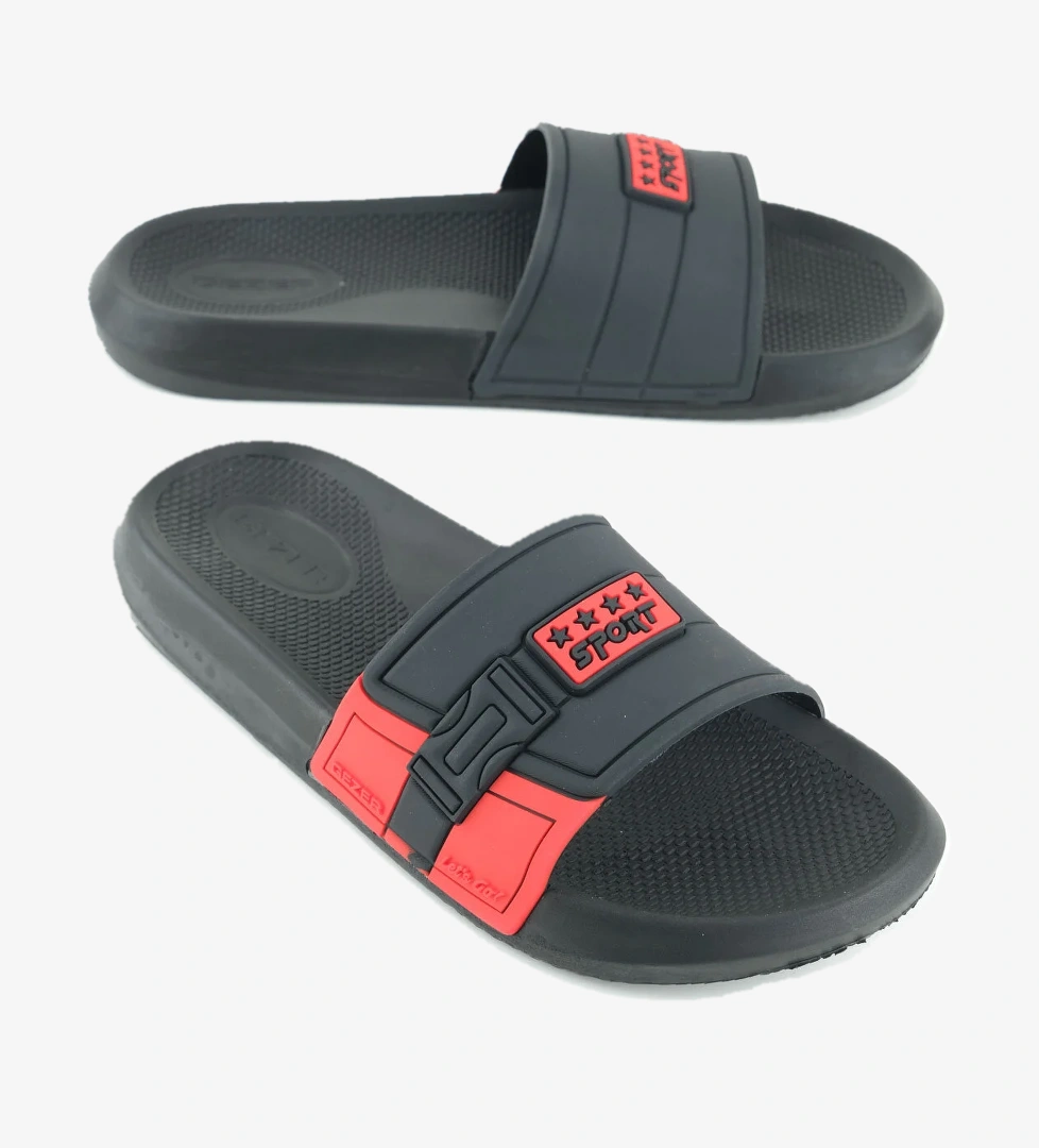 Sport Erkek Yazlık PU Islak Zemine Uygun Günlük Ev Banyo Bahçe Havuz Terlik - Görsel 1