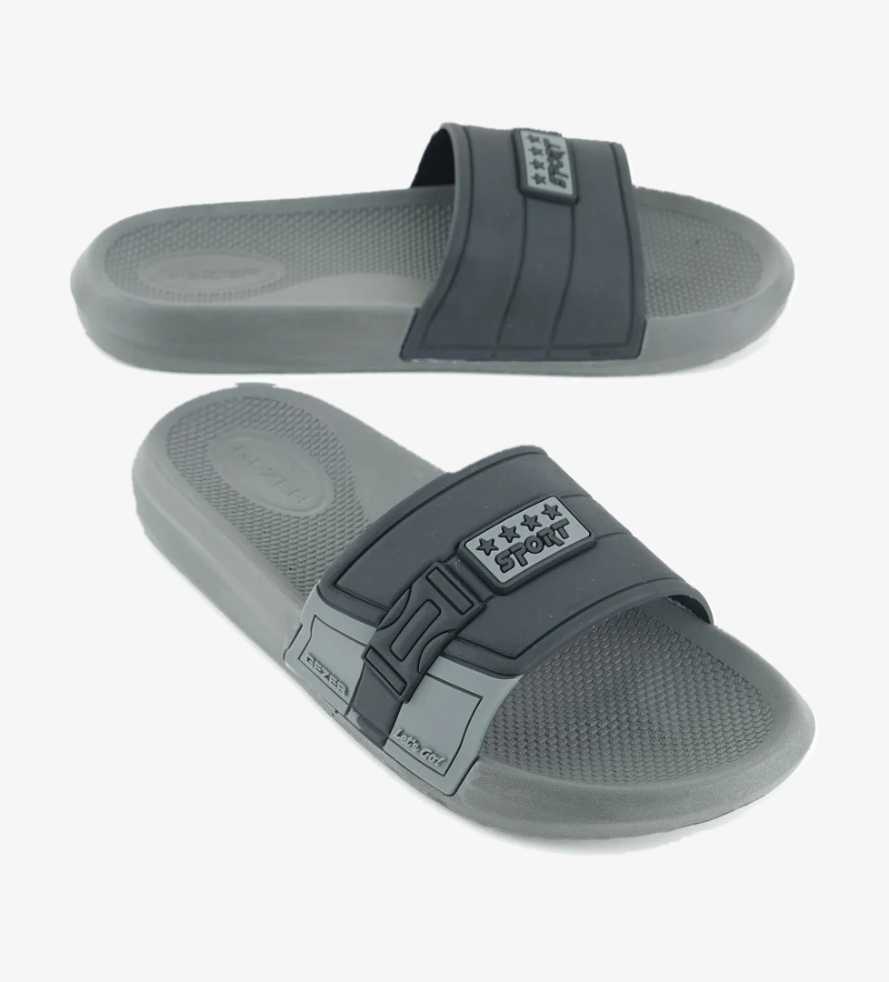 Sport Erkek Yazlık PU Islak Zemine Uygun Günlük Ev Banyo Bahçe Havuz Terlik - Görsel 1