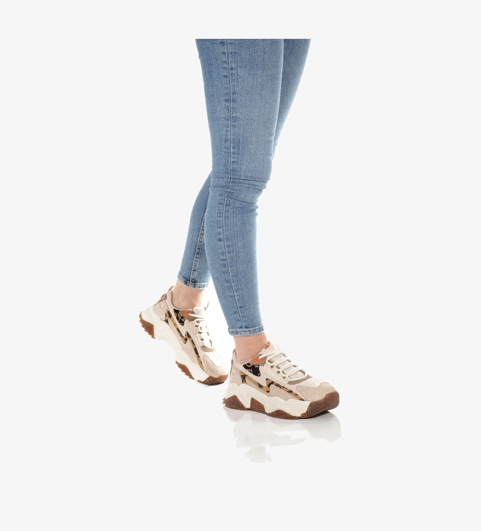 Leo Ten Leopar Sneaker Günlük Kadın Spor Ayakkabı