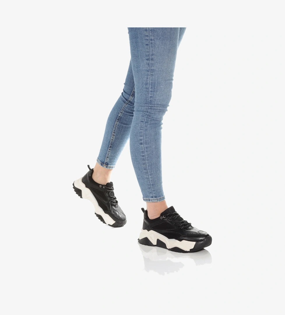 Alba Siyah Sneaker Günlük Kadın Spor Ayakkabı