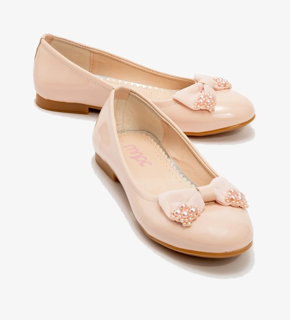 Kız Çocuk Pudra Fashion Babet