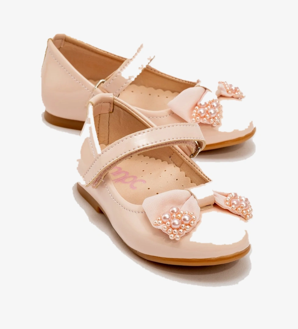 Kız Çocuk Pudra Fashion Babet